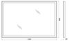 BelBagno SPC-GRT-1100-800-LED-TCH-WARM Зеркало с встроенным светильником и кнопочным выключателем
