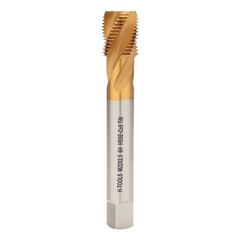 Метчик М22х2,5 (Машинный, винт.) DIN376 HSSE-TiN 6h C/2-3P R45 140мм a=14,5 H-Tools 513X01-D2-0220