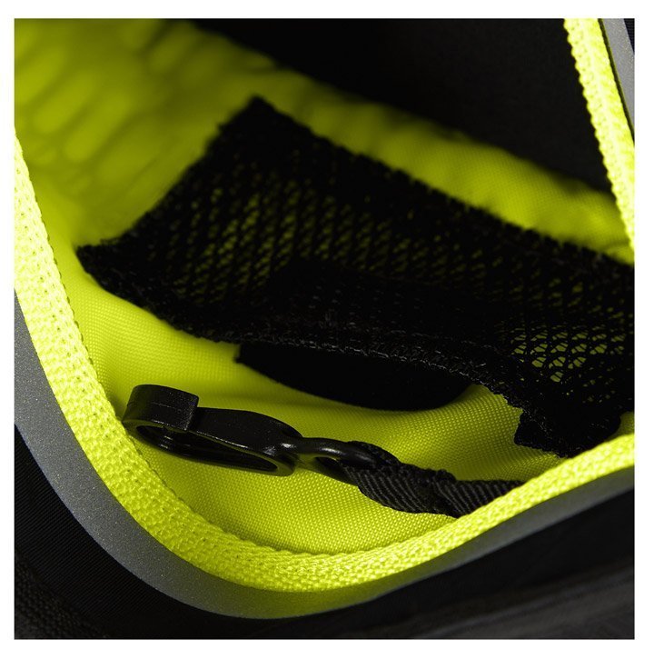 Asics Waist Pouch L сумка пояс черная-желтая - 3