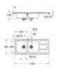 GROHE K400 31587SD0 Мойка кухонная с двумя чашами