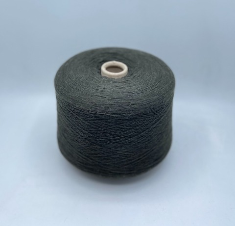 Бобинная пряжа (пр.Италия),1500м/100гр, 80%шерсть, 20%полиамид, цвет- Темно-зеленый, арт.31527