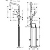 Hansgrohe 73801000 Смеситель для кухни с выдвижным изливом и лейкой