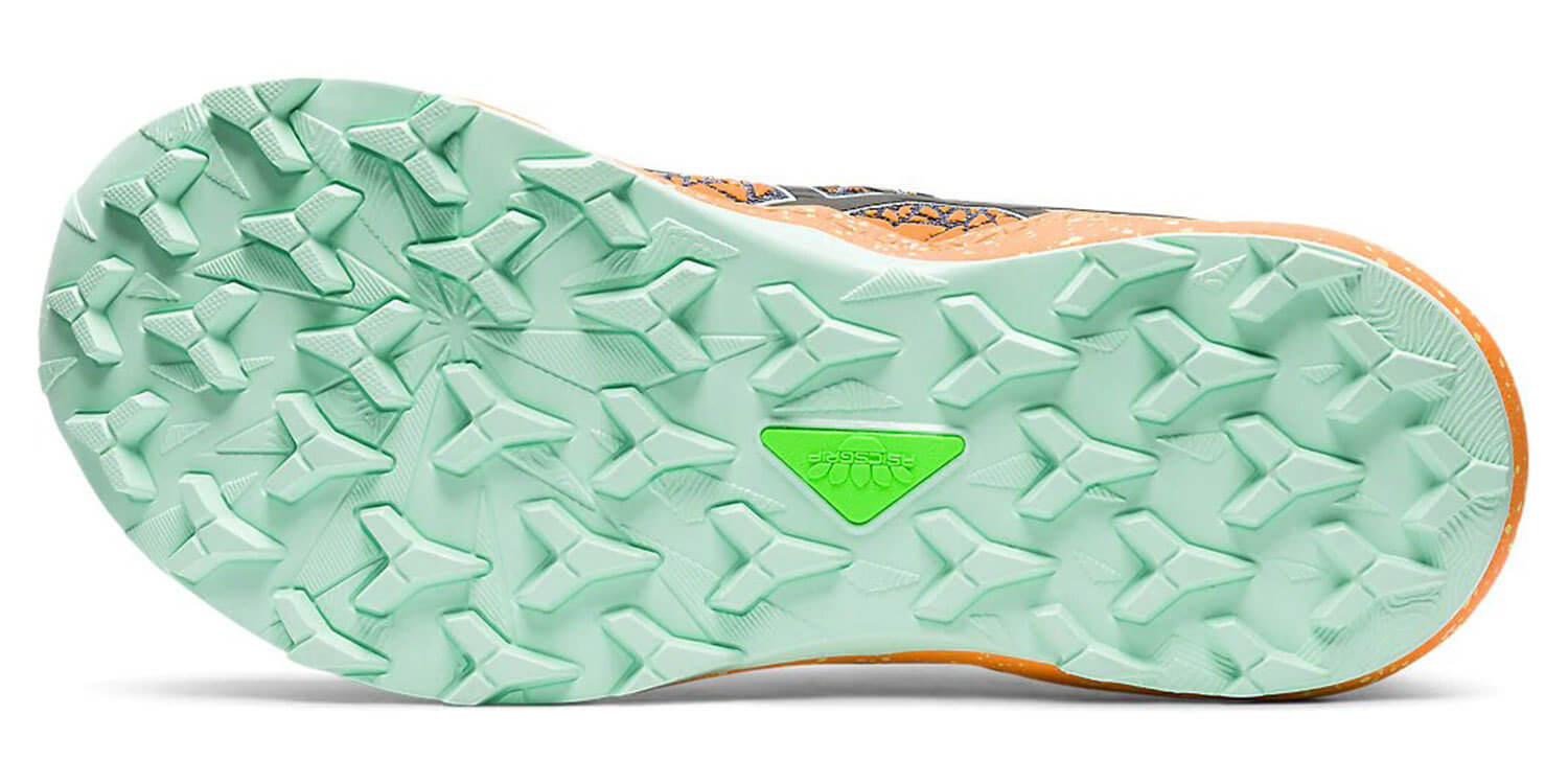 Asics Fujitrabuco Lyte кроссовки внедорожники женские черные-оранжевые - 2