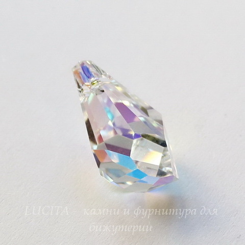 6015 Подвеска Сваровски Polygon Drop Crystal AB (21 мм) ()