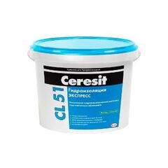 Гидроизоляция эластичная полимерная CL51 15кг Ceresit
