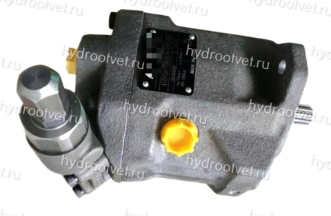 Фото A10VSO10DFR1/52R-VKC64N00 - Насос аксиально-поршневой регулируемый с наклонной шайбой, рабочий объем 10 см3, DFR1 = регулятор давления и расхода, канал Х заглушен, номинальное давление 250 бар
