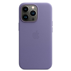 Кожаный чехол с поддержкой MagSafe Apple Leather Case для iPhone 13 Pro, Wisteria (Сиреневая глициния)