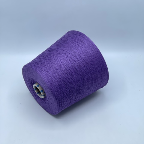 Бобинная пряжа,Cotton combed, 1693м. 100%Хлопок, Ирис (764), 39129