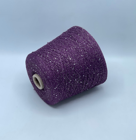 Luxury Selection by Ri.Go, Glow, 620м. 87% Хлопок,7% Полиэстер(Люрекс), 6%Пайетки, Черника(210/513),40323