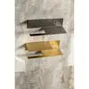 Boheme 10721-2-GM Держатель для туалетной бумаги c полкой Qubic Gun Metal