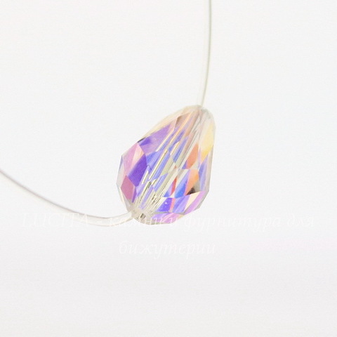 5500 Бусина - капля Сваровски Crystal AB 9х6 мм