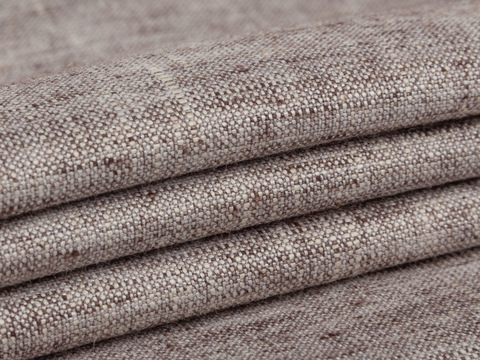 Ткань PRESS LINEN MEL-D01 C002(coffee)
