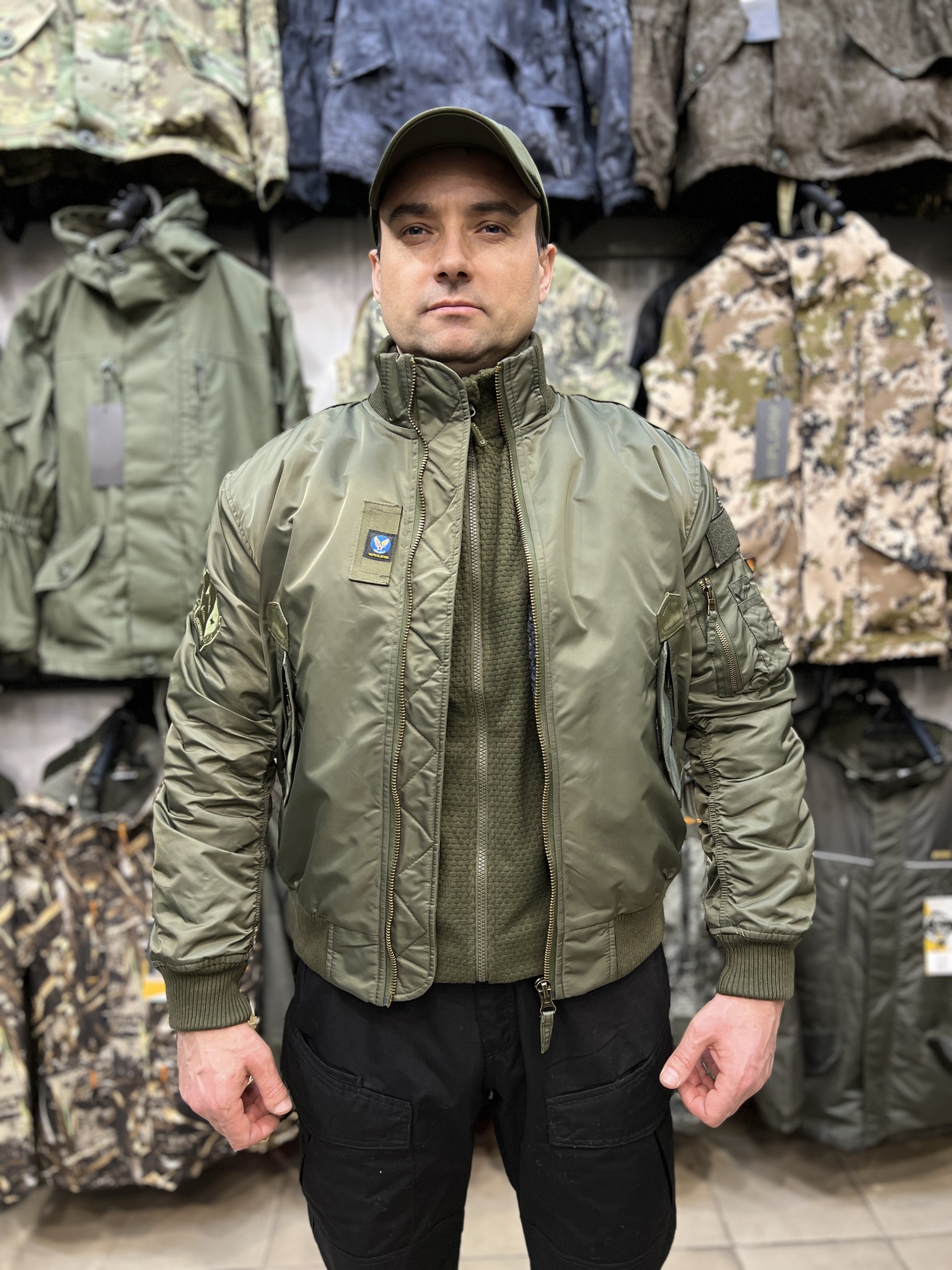 Бомбер Пилот 7.62 Armyfans Зимний Олива