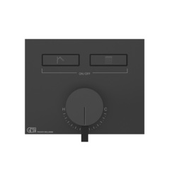 Gessi Hi-Fi 63079#299 Смеситель для душа, с включением до 2 источников одновременно (внешняя часть), цвет: Black XL фото
