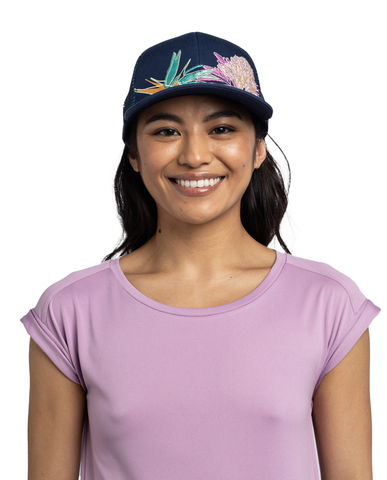 Картинка кепка Buff Explore Trucker Cap Satry Indigo - 2