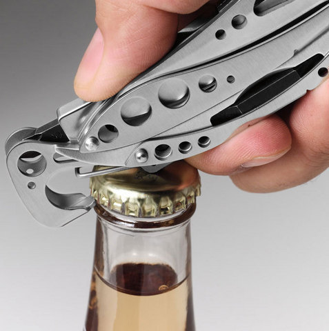 Мультитул Leatherman Skeletool Coyote 100 mm, 7 функций, коричневый/чёрный (832207)