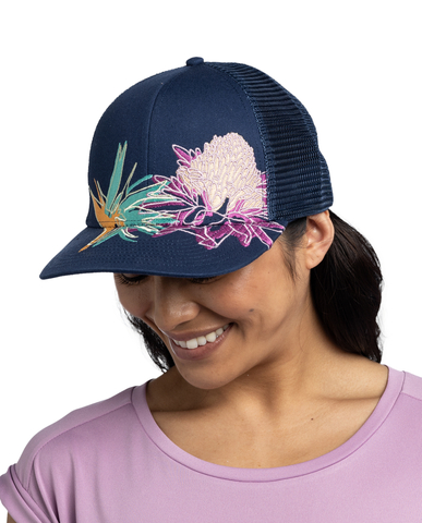 Картинка кепка Buff Explore Trucker Cap Satry Indigo - 3