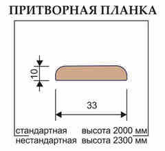 Купить Притворная планка массив дуба Ока