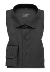 Сорочка мужская Eterna Slim Fit 3116-F159-38 чёрная из фактурной ткани