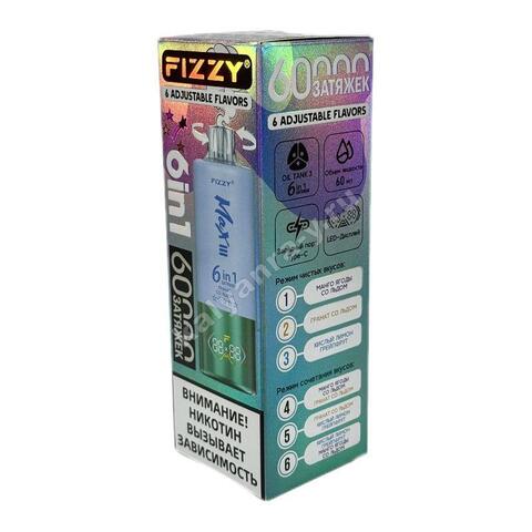 Fizzy Max III (6 в 1) 60000 затяжек - Гранат со Льдом (микс №13)