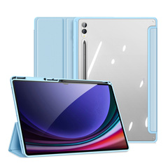 Чехол книжка синего цвета от Dux Ducis для Samsung Tab S10 Ultra, S9 Ultra и S8 Ultra, серия Toby Series Case, с функцией пробуждения и сна