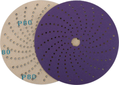 Круг абразивный c мультипылеотводом Purple, P240, PROBOS Carting CP737 CERAMIC Hookit , 150 мм