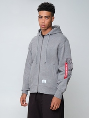 Толстовка мужская ALPHA INDUSTRIES UTILITY POCKET FULL ZIP RELAXED FIT SWEATSHIRT