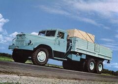 KRAZ-257 flatbed truck blue  1:43 Legendary trucks USSR #67