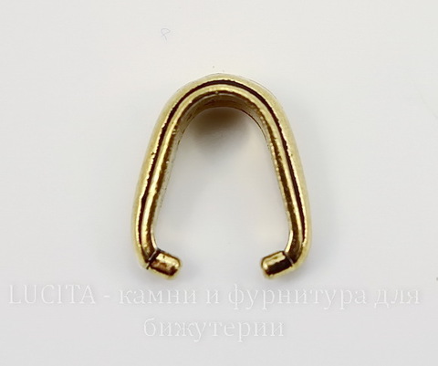 Держатель для кулона TierraCast "Nouveau" 12х8х4 мм (цвет-античное золото)