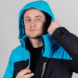 Премиальный теплый лыжный костюм Nordski Mount Blue-Black мужской