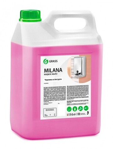 GraSS Мыло жидкое GraSS Milana Черника в йогурте 5л