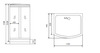 Timo Lux TL-1501 Душевая кабина 110x95, цвет: хром