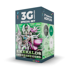 Набор красок AK interactive Wargame Color Set - Emeralds And Green Gems