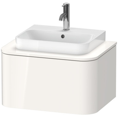 Duravit Happy D.2 Plus HP031B02222 Столешница 16x650x480мм для тумбы #HP4940, HP4960 с вырезом по центру, цвет: белый глянцевый фото