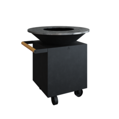 Дровяной гриль-очаг OFYR Classic Black 100 PRO на колесиках