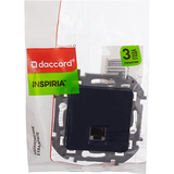Розетка компьютерная RJ45 категория 5e UTP - Legrand Inspiria - антрацит — фото 2
