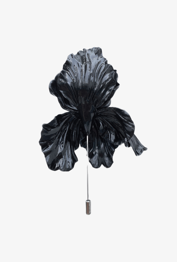 Брошь Big Brooch Ирис, черный