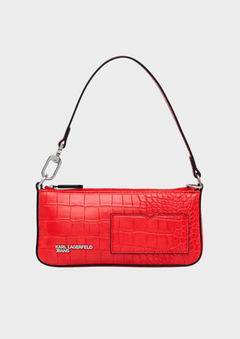 Сумка KARL LAGERFELD JEANS Logo Slim Pouch Croco