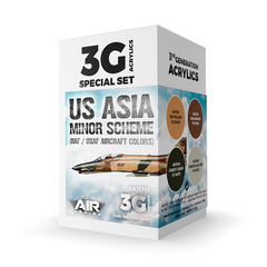 Набор красок AK interactive US Asia Minor Scheme (IIAF / IRIAF Aircraft Colors) Set 3G, 4 краски