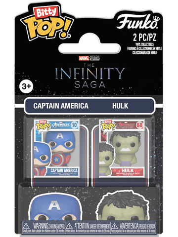 Funko Bitty POP! Marvel Infinity Saga (Captain America & Hulk) 2PK