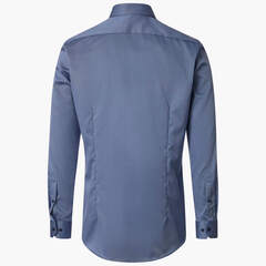 Сорочка мужская Venti Body Fit 001430-100 серо-голубая из твила