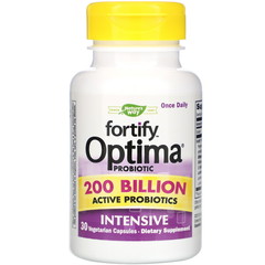 Nature's Way, Fortify Optima Probiotic, Intensive, 200 Billion, 30 Vegetarian Capsules