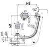 Alcaplast A564CRM2 Слив-перелив с наполнением