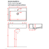ArtCeram Quadro QUL003 01 00 Раковина накладная/подвесная, 65x48, цвет: белый