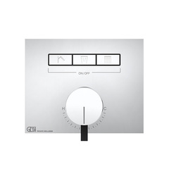 Gessi Hi-Fi 63081#031 Смеситель для душа, с включением до 3 источников одновременно (внешняя часть), цвет: хром фото