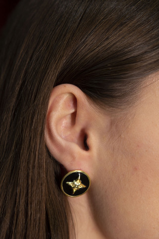 Серьги Васат max, серебро 925, позолота 18k 4