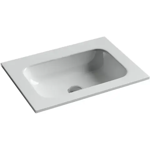 Ceramica Nova Grace CN7011WX Раковина накладная без отверстия под смеситель, 61x45.7, цвет: белый