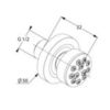 Kludi Fizz 6708305-00 Боковая форсунка, цвет: хром