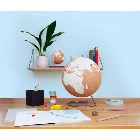Глобус Cork Globe, белый, Ø25 см