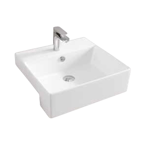 ArtCeram Quadro QUL004 01 00 Раковина накладная полувстраиваемая, 50x48, цвет: белый